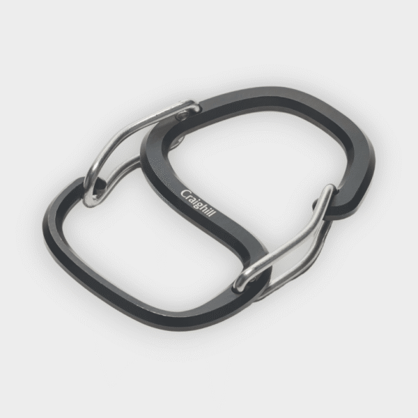 Craighill - Llavero Coachwhip carabiner vapor black