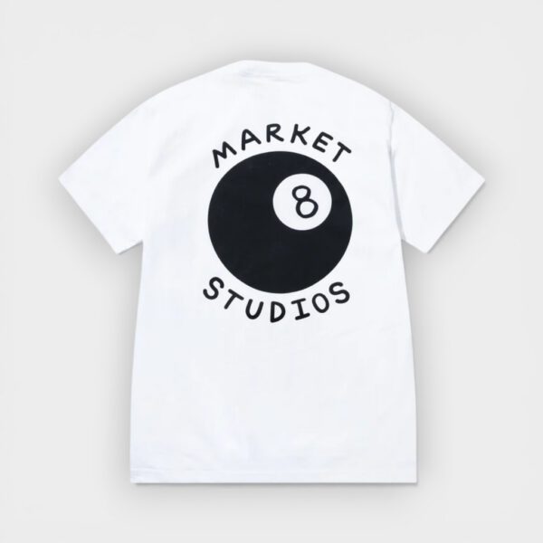 Market Studios - Camiseta Eight Ball T-Shirt White