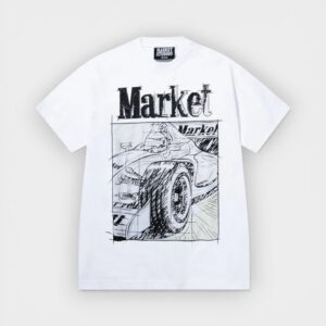 Market Studios - Camiseta Scribbled Formula One UV T-Shirt White