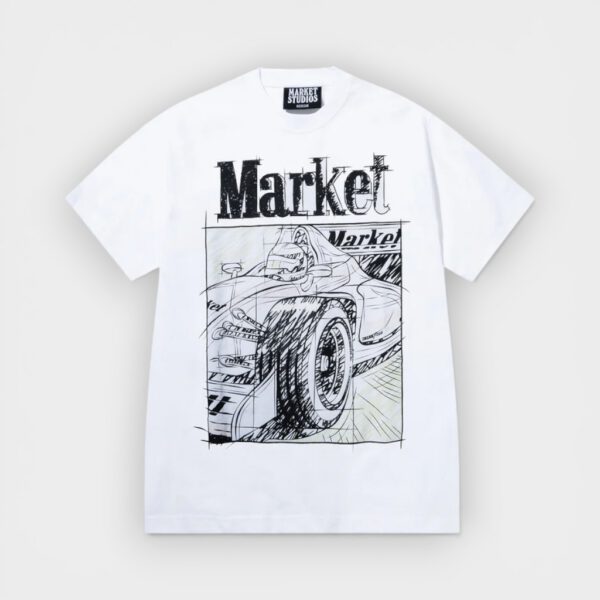Market Studios - Camiseta Scribbled Formula One UV T-Shirt White