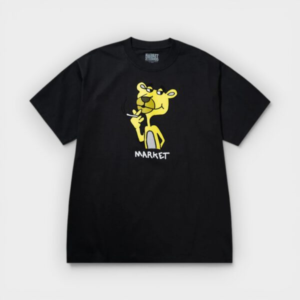 Market Studios - Camiseta Yellow Panther T-Shirt Black
