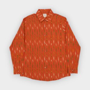 Otherwise - Camisa Solstice hand printed Ls orange