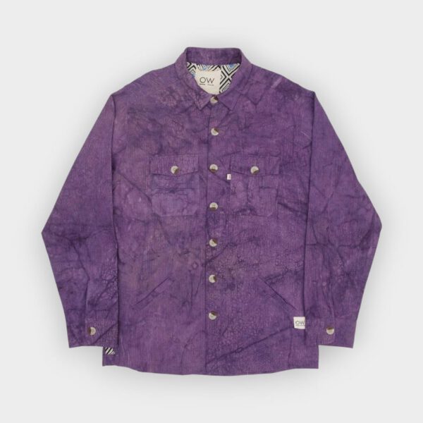 Otherwise - Chaqueta Velvet hand dyed corduroy purple