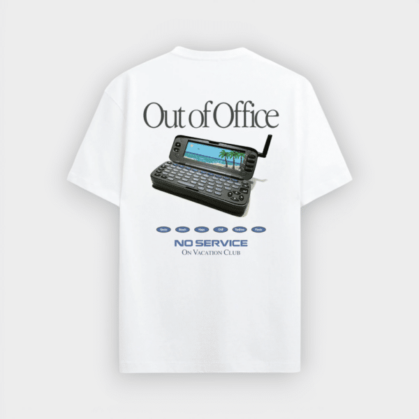 On Vacation - Camiseta No Service White