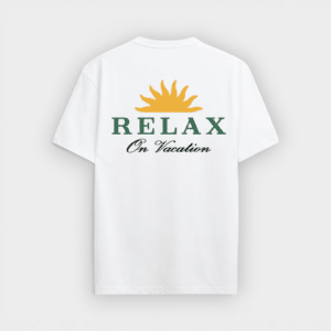 On Vacation - Camiseta Relax White