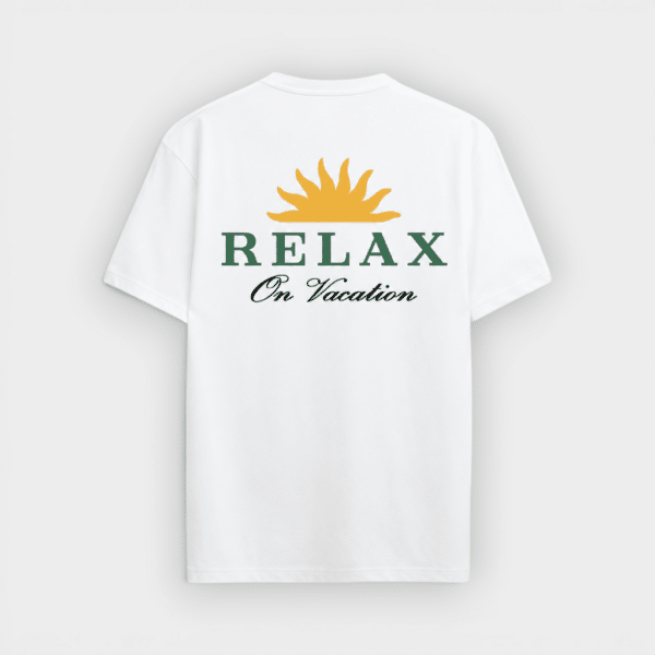 On Vacation - Camiseta Relax White