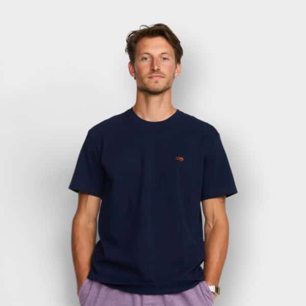 Revolution - Camiseta 1449 SHR Application T-Shirt Navy Melange