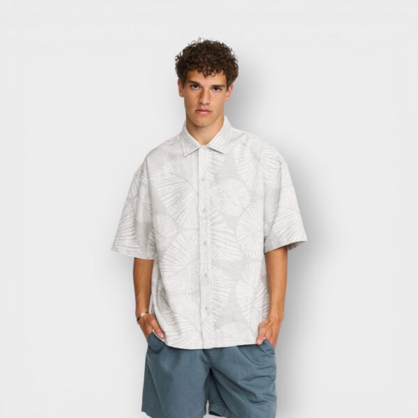 Revolution - Camisa 3240 Oversize Short Sleeved Shirt Grey