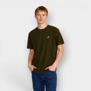 Revolution - Camiseta 1456 LAT Application T-Shirt Army Melange