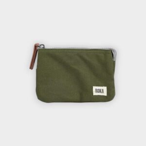 Roka – Cartera Carnaby Moss Recycled Canvas Small
