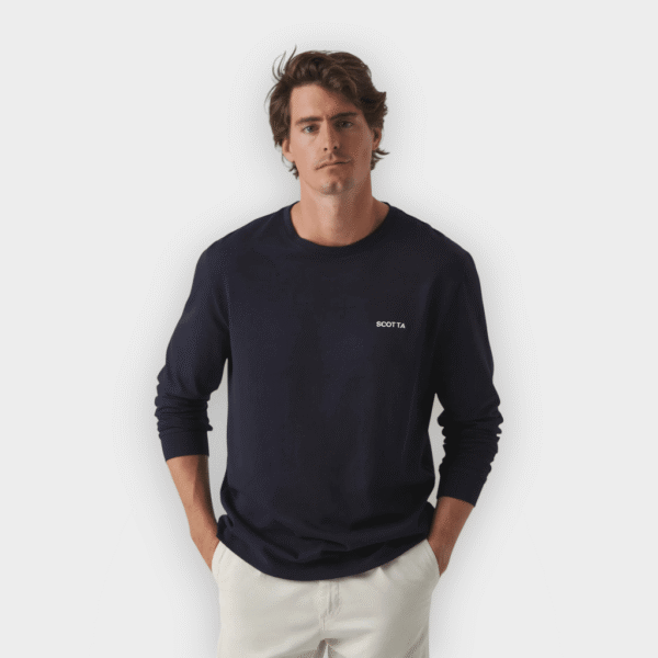 Scotta 1985 - Camiseta manga larga Classic marino