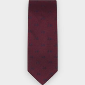 Scotta 1985 - Corbata Logo seda burdeos