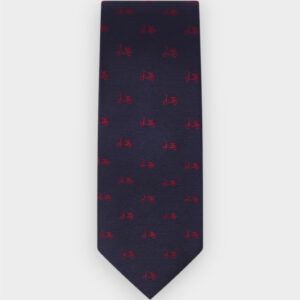 Scotta 1985 - Corbata Logo seda marino