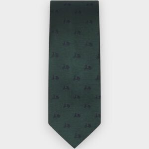 Scotta 1985 - Corbata Logo seda verde