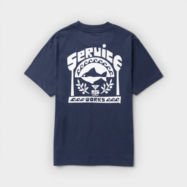 Service Works - Camiseta Milos Tee Azul