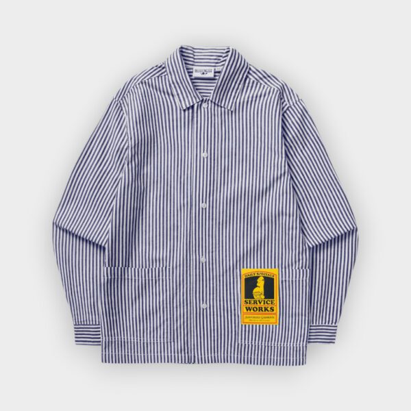Service Works – Camisa Poplin stripe Royal