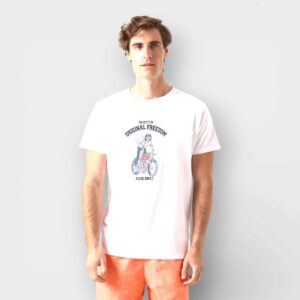 Scotta 1985 - Camiseta Moto Girl Blanco