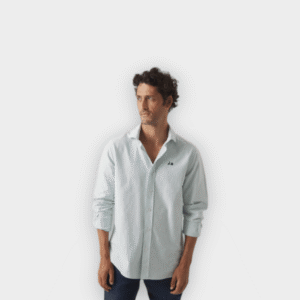 Scotta 1985 - Camisa Oxford rayas organic verde