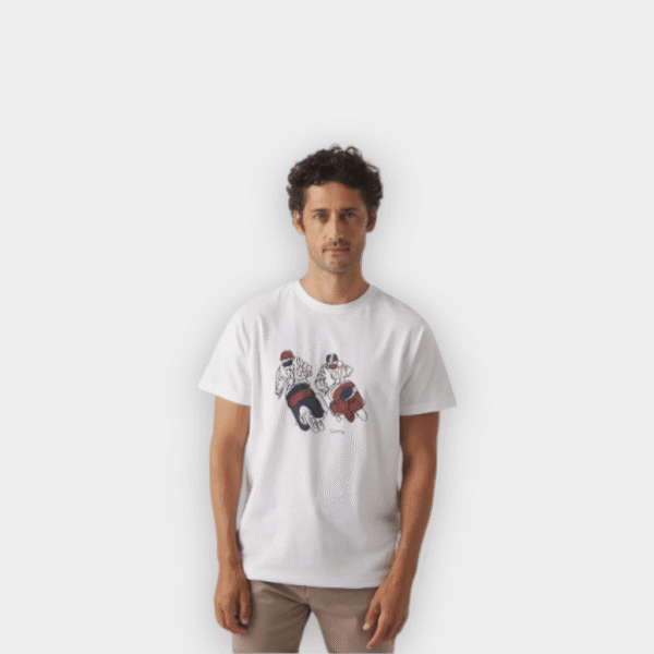Scotta 1985 - Camiseta Moto racer blanco
