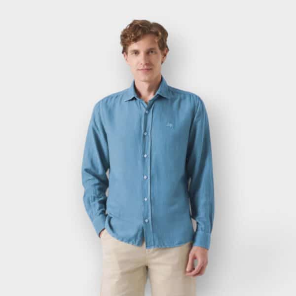 Scotta 1985 - Camisa Lissome Li Co Azul Denim