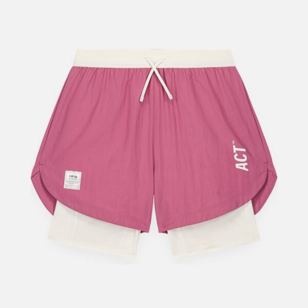 ACT Running – Shorts 2 en 1 ShellLight Rose