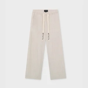 Yuxus - Pantalones tawny Linen