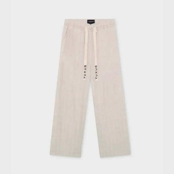 Yuxus - Pantalones tawny Linen