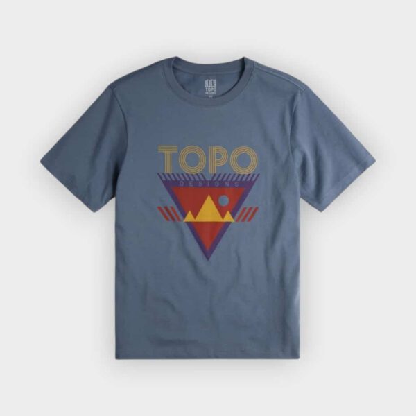 Topo Designs - Camiseta Vastview explorer stone blue