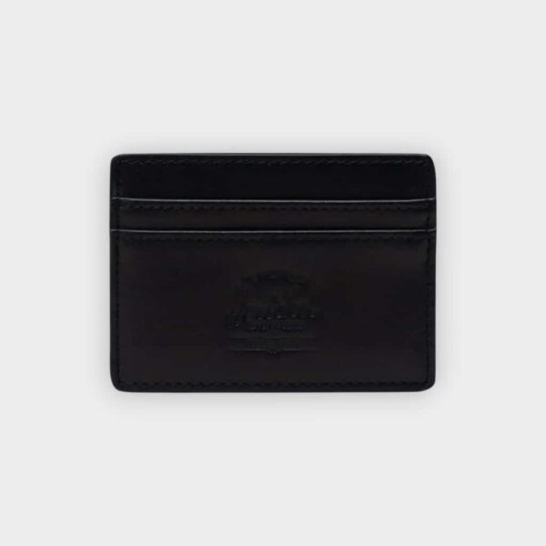 Herschel - Tarjetero Charlie leather black