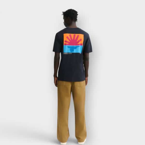 Thinking Mu - Camiseta Mediterranean Sunrise Zach Navy