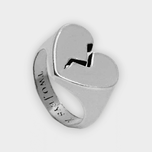 Twojeys - Anillo Broken heart silver