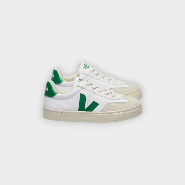 Veja Kids - Zapatillas Volley canvas white emeraude