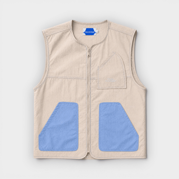 We Are Not Friends – Chaleco Bicolor Vest Beige