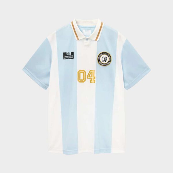 Weekend Offender - Camiseta Moulay Football Shirt Sky Blue