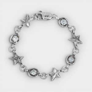 TwoJeys - Pulsera White Squadra Silver Plated