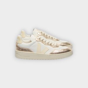 Veja - Zapatillas V-90 leather white calcaire platine