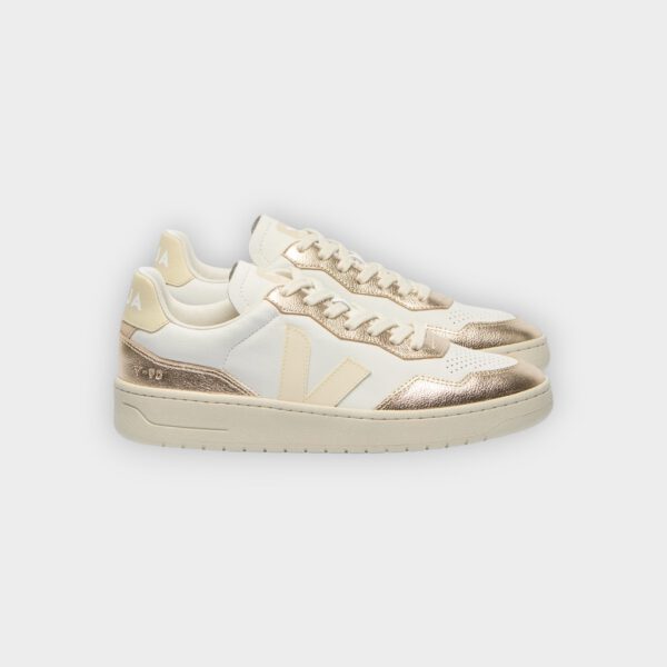 Veja - Zapatillas V-90 leather white calcaire platine