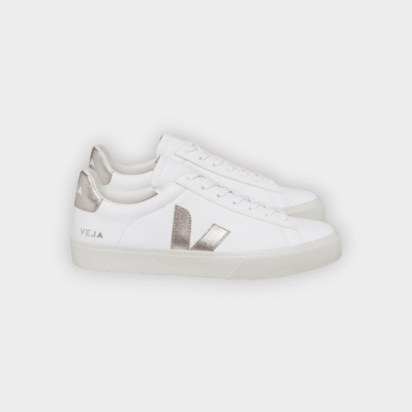 Veja - Zapatillas Campo chromefree leather white platine