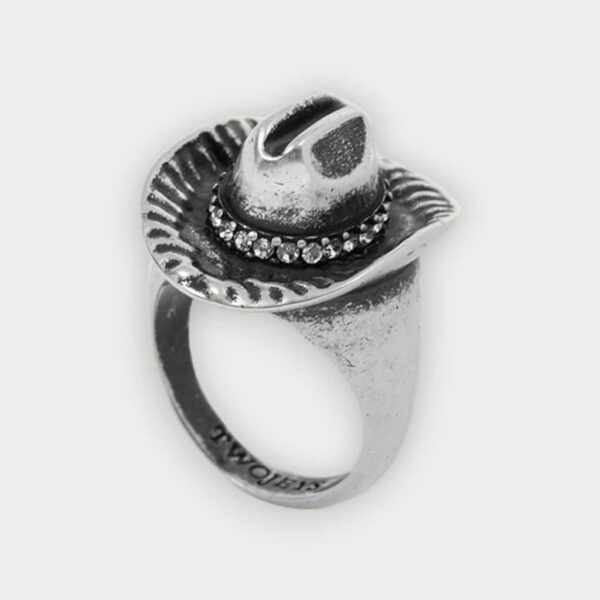 Twojeys - Anillo Hat silver