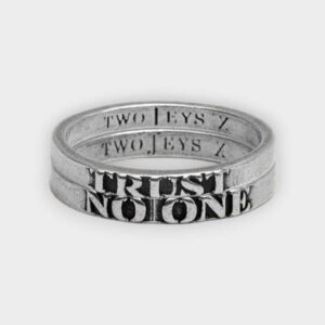 Twojeys - Anillo Trust No one set silver
