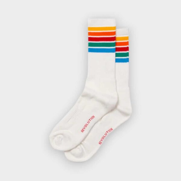 Revolution - Calcetines Jaquard 8903 white