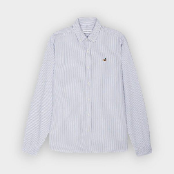Edmmond - Camisa BD striped Duck edition plain navy