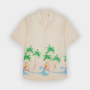 Revolution - Camisa de manga corta Cubana 3104 off white