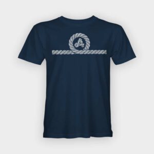 Amarras - Camiseta orgánica Windward azul marino