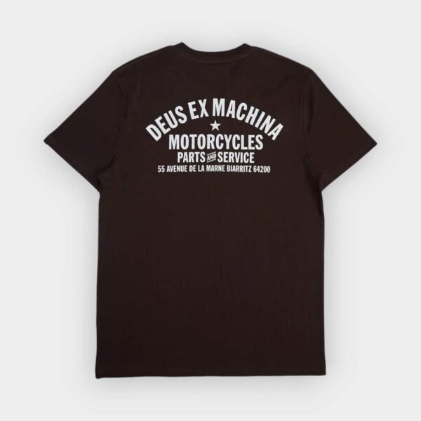 Deus Ex Machina - Camiseta Biarritz address chocolate brown