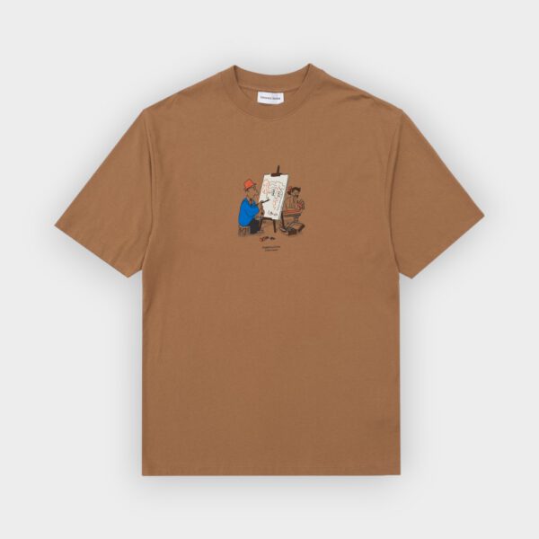 Edmmond - Camiseta Avant garde plain brown