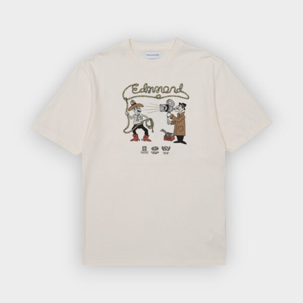 Edmmond - Camiseta Western plain off white