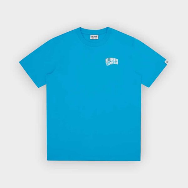 Billionaire Boys Club - Camiseta Small arch Logo aqua blue white Logo