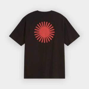 Thinking Mu - Camiseta negra Sol espalda rojo Aaron