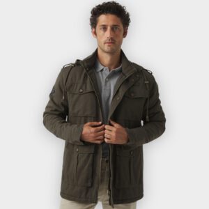 Scotta 1985 - Chaqueta Sahariana pockets verde